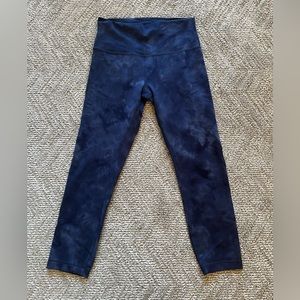 Women's Navy Blue High-Waisted Leggings